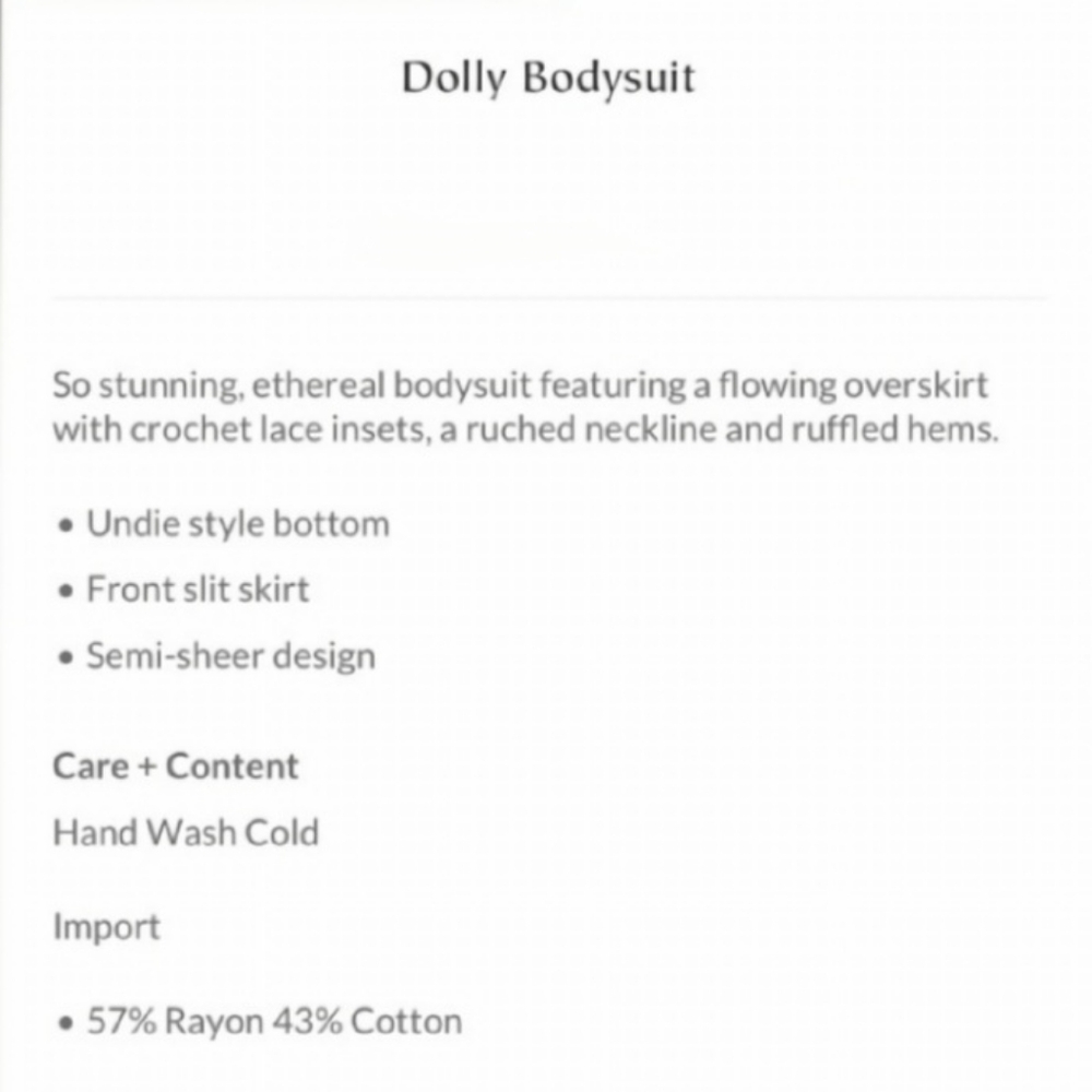 Intimately Free People Dolly Bodysuit Medium - Picture 8 of 8